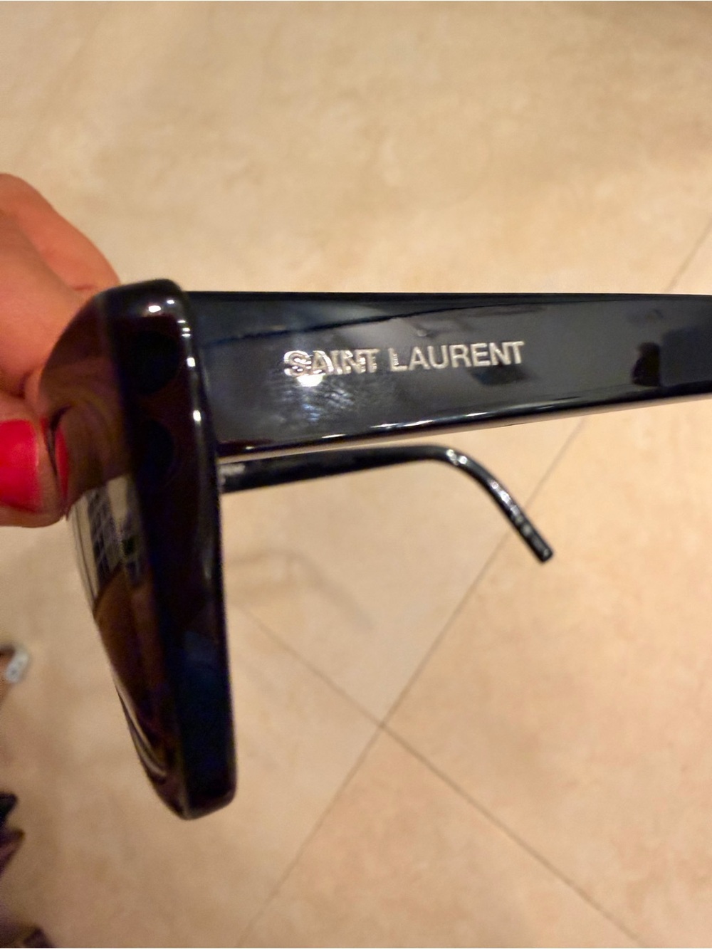 Saint Laurent Sunglasses with Leather Case - Picture 8 of 10